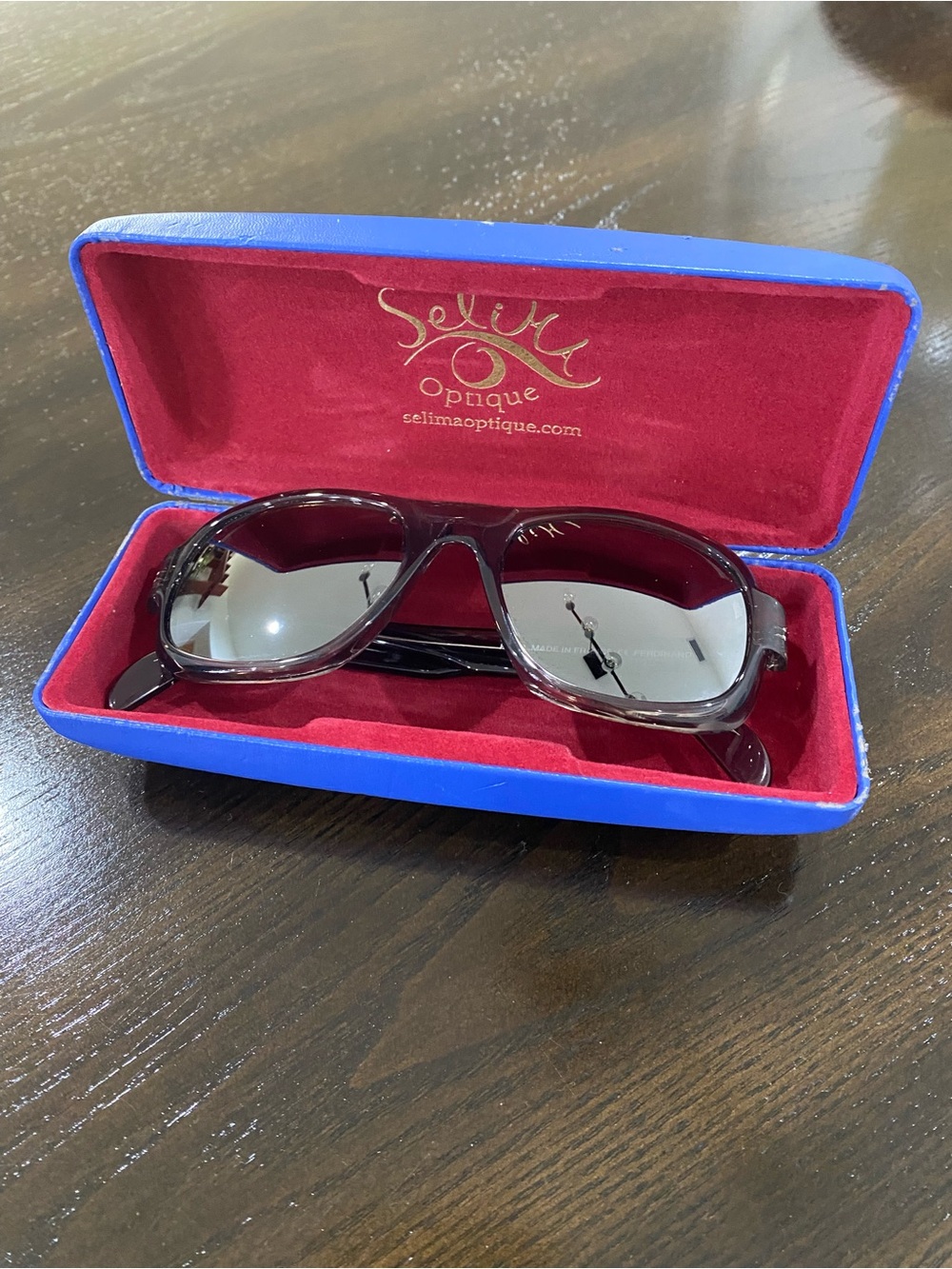 Men's Burgundy Frame Sunglasses